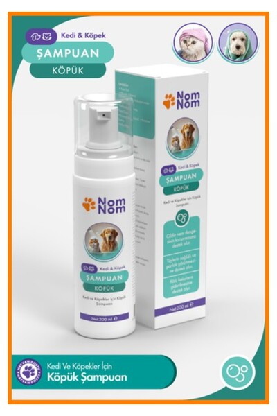 Deep Fresh NomNom Kedi ve Köpekler İçin Köpük Şampuan 200 ml