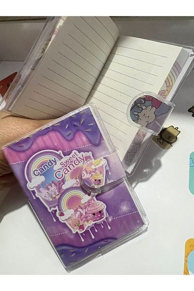 demirosa 2 Cute Ice Cream & Drink Mini Notebooks – for School and Daily Use
