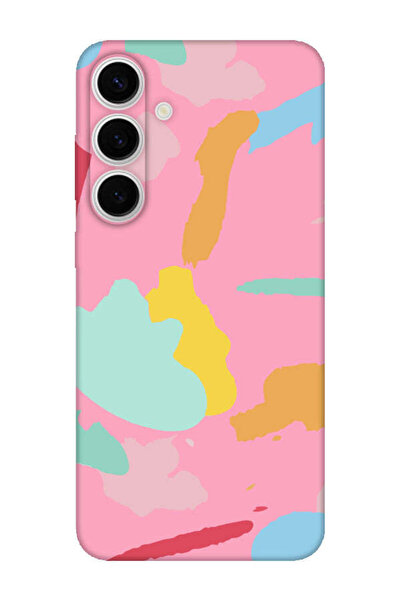 frondcase حافظة هاتف سامسونج S24 Fe بطلاء فني باللون الوردي