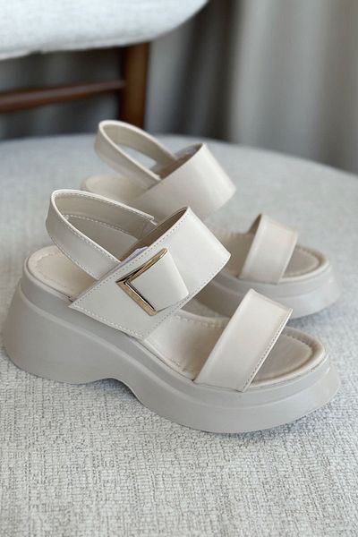GOFFSHOES Women's Lisbon Thick Soled Sandals - Skin Leather