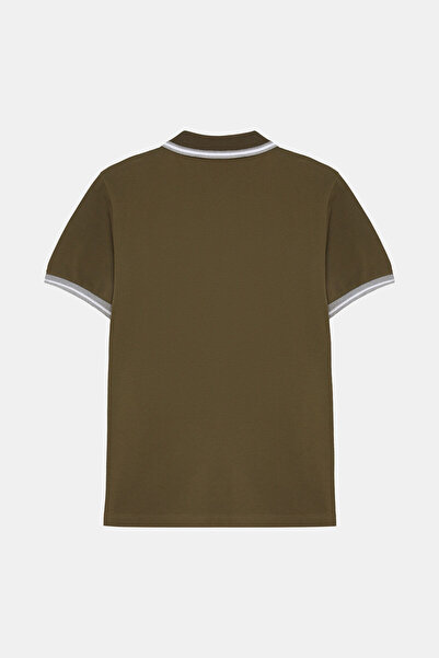 W Collection Khaki Polo Neck T-Shirt
