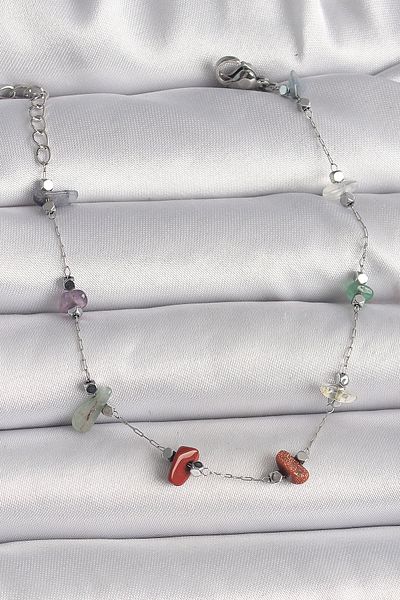 Skygo 316L Steel Silver Color Chain Color Natural Stone Women's Bracelet - Tj-Bb6598