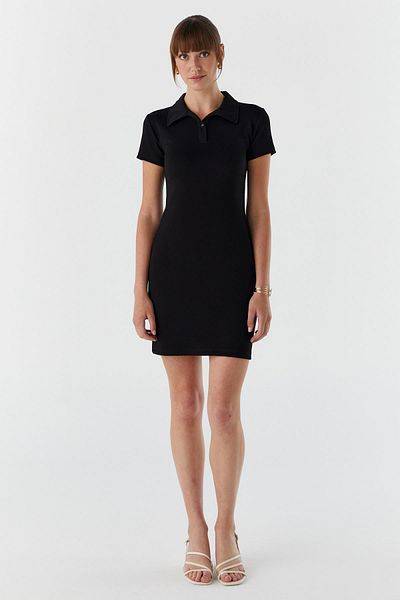 Shopping Shop Φόρεμα Polo Neck ΜΑΥΡΟ
