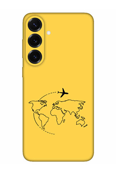 frondcase حافظة هاتف سامسونج S25 بلس خريطة الطائرة باللون الأصفر