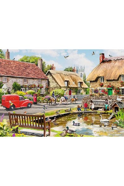 Trefl PUZZLE TREFL 1000 PREMIUM PLUS TEA TIME SUMMER IN THE VILLAGE