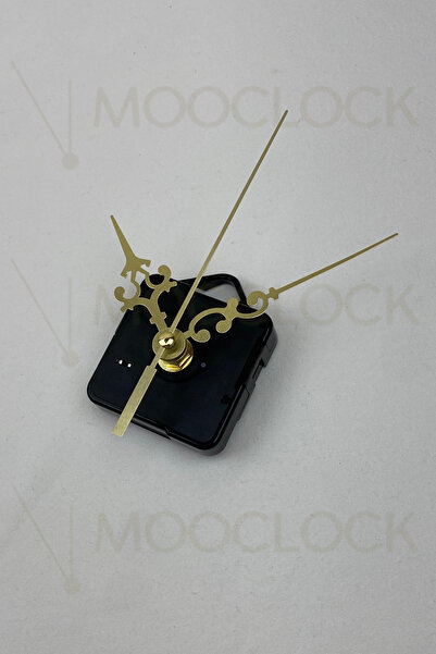 MOOCLOCK Clock Mechanism, Flowing Sessiz Wall Clock Mechanism, 14 mm Shaft, Scorpion-Hour-Hand-Second-(with Hanger)Short