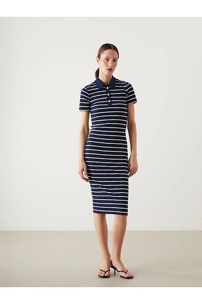 LC Waikiki Lcw Vision Shirt Collar Striped Women's Dress