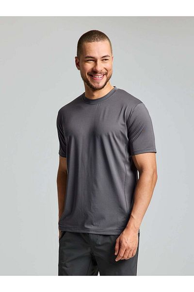 Slam Ανδρικό μπλουζάκι Anthracite Crew Sunblock Ss A112002s00-w14