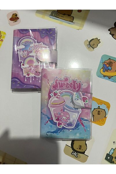 demirosa 2 Cute Ice Cream & Drink Mini Notebooks – for School and Daily Use