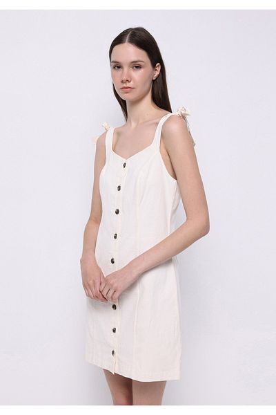 Colin's Slim Fit Women's White Dress