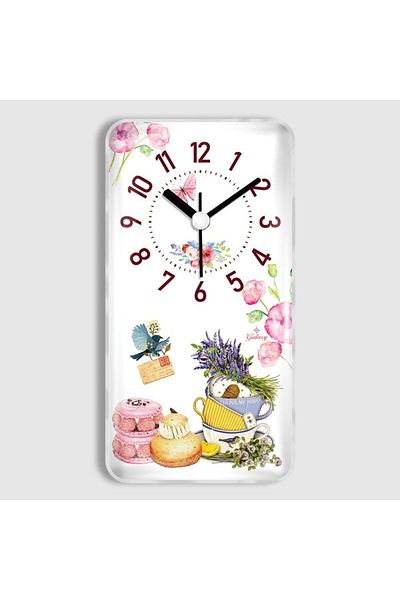 ATABY Magnetic Refrigerator Clocks, Rectangular, 17 cm