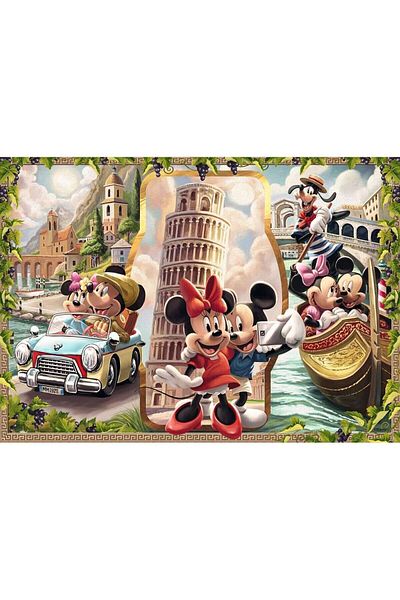 RAVENSBURGER 120004981 ميكي وميني في العطلة 1000 قطعة لغز رافنسبرجر