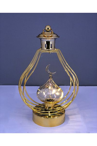 DVINA Round LED lamp with crescent-shaped bulb