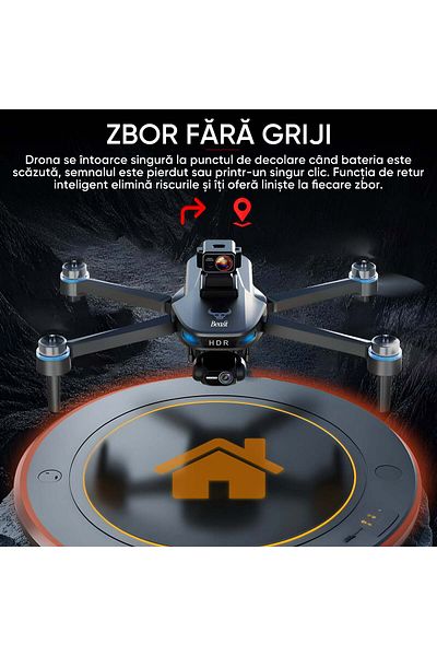 HexaCraft Hdark Ripple – Drone With 3-axis Gimbal, 4k Camera, 6.5 Inch Screen, Dual Gps, 360