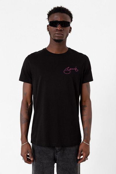 Tshirthane Μαύρο ανδρικό μπλουζάκι Blackpink Jennie Signature