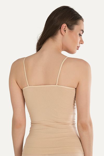 NBB 4 Pieces, Rope Strap, Lycra, Seamless, Women's Undershirt, Does Not Show Stitch Marks