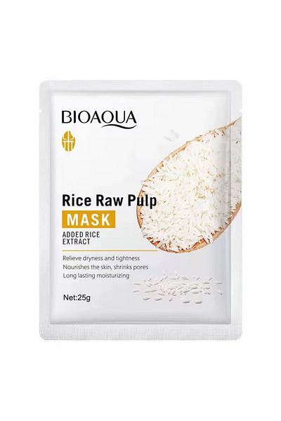 lifema Hydrating Face Mask 7LIFE, BIOAQUA Rice Raw Pulp, Hydration and Nutrition, 25g