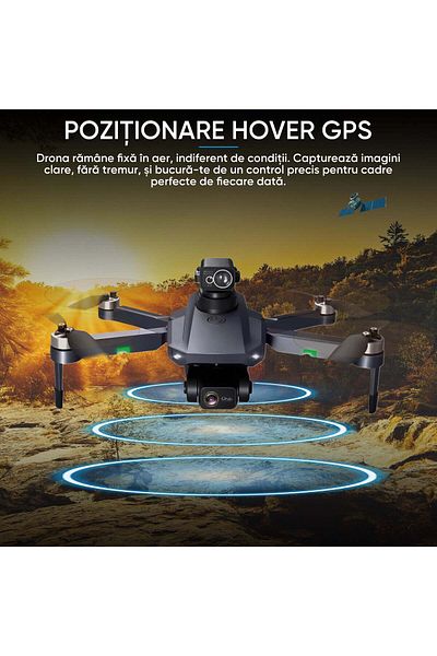 HexaCraft Dronă profesională, cameră 6K, 5G, GPS, HexaCraft AltusAir