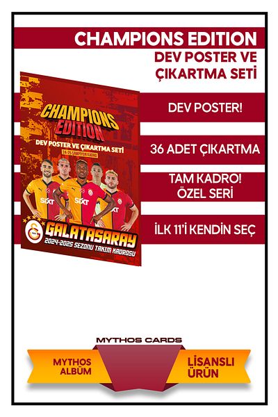Galatasaray 2024-25 Champions Edition Poster