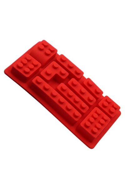 OEM Silicone Baking Mold in Brick Shape, Red