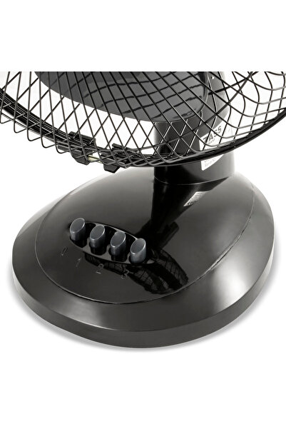 Zass Ventilator de birou ZTF 1202, diametru 30 cm, 35 W, silențios și puternic, culoare neagră