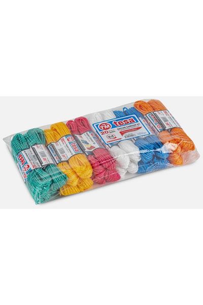 Tesa 24 Pieces 20 m Nylon Clothesline Multi-Purpose Nylon Rope