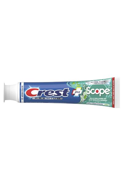CREST Toothpaste, Crest, Complete Plus, Scope Active Whitening, Fresh Breath and Teeth Whitening, 147gr