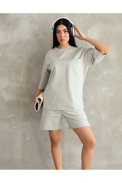 ZRA Women's Muslin Fabric, Shorts Set.