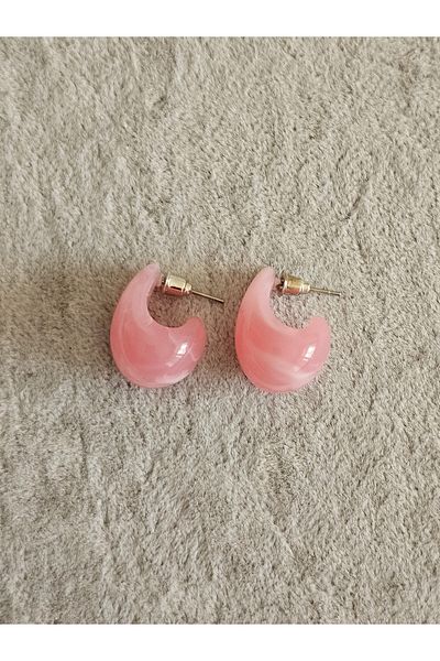 SiestaAccessories Pink Color Acrylic Small Drop Earrings