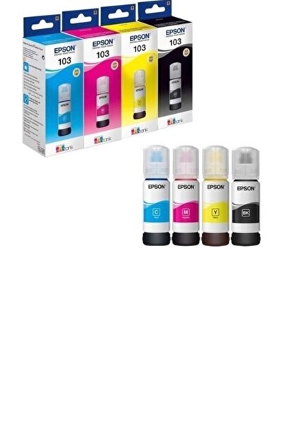 INK Epson L3150 Uyumlu 103 Mürekkep 4 Renk Takım 100ml