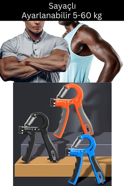 Shopura Adjustable (counter) Hand Spring 5-60 Kg Adjustable Wrist Muscle Strengthening Device Non-Slip Vein Remover