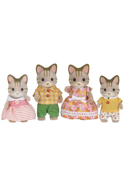 NEZADE STORE Sylvanian Families Striped Cat Family 5180