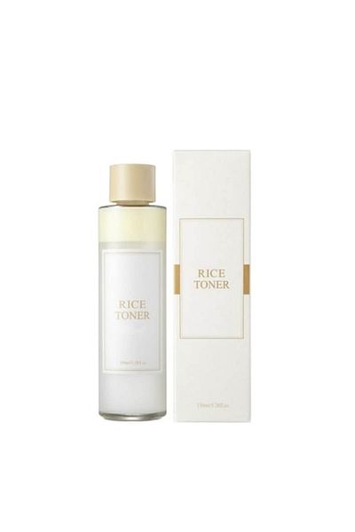 24 7 Life 7LIFE Loțiune tonică pentru față cu orez, 150 ml, ingrediente naturale, pentru ten uscat, vegană, fără alcool, fără parfum
