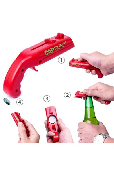 OEM Bottle opener shaped like a pistol, cap launcher