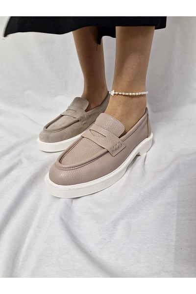 aayak&kabımofficial Genuine Leather Stylish and Comfortable Women's Loafer Shoes Comfortable and Elegant Choice for Daily Wear