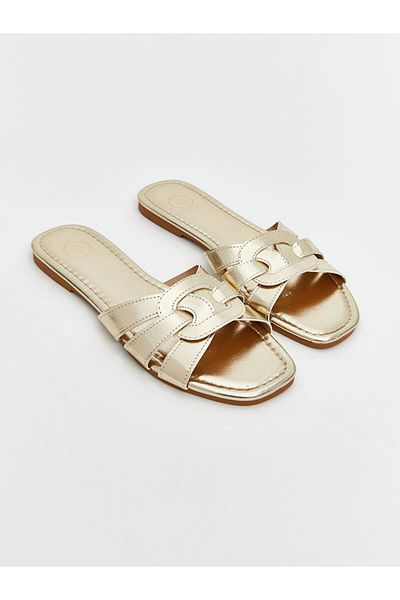 LC Waikiki New Season Leather Look Women's Home Slippers - S5Jh85Z8