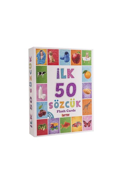 Toptan Bulurum 1161 Flash Cards First 50 Words - DiyToy