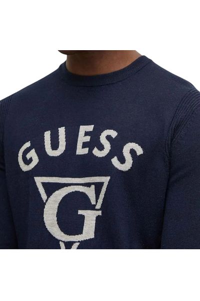 Guess Edgar Men's Silk Wool Blended Knitwear