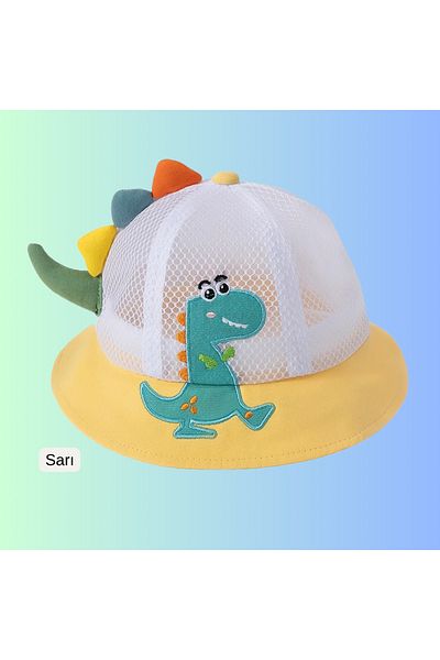 darko Funny Baby Hat with Mesh Dinosaur Dinosaur Summer Girl Boy Children Cute Sun Hat Rex T-Rex