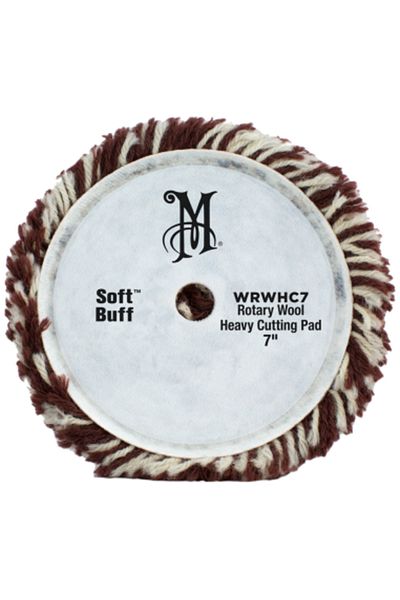 Meguiars Abaraziva Wool Polish Sponge Meguiar's Soft Buff Rotary Heavy Cutting Wool Pad 180mm