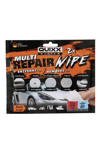 QUIXX Șervețelul îndepărtează zgârieturile fine și urmele reziduale QUIXX Multi Repair Wipe, 2 buc.