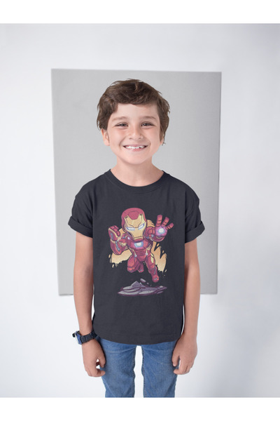 SEVBANO Dizajn Ironman Ironman T-shirt sa printom Unisex Avengers film dječja...