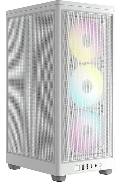 Corsair CORSAIR iCUE 2000D RGB Airflow Mini-ITX PC Case - White