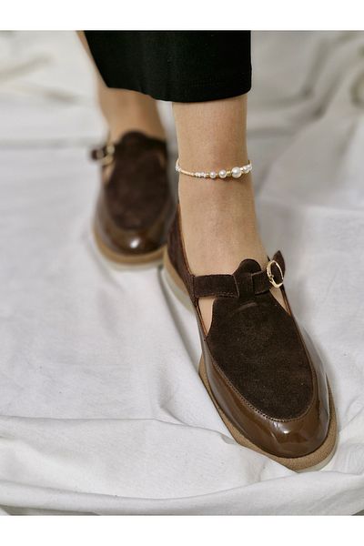 aayak&kabımofficial Genuine Leather New Season Elegance: Comfortable and Casual Women's Shoe Models