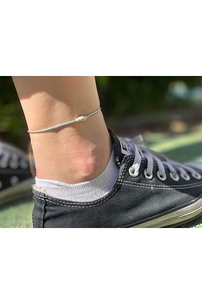 Yubi Miyuki Dizi Medium Seashell Anklet