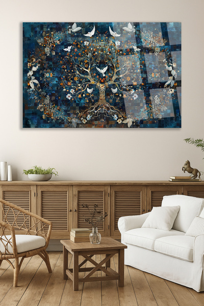 TAULART TABELE DE STICLA INDESOLABIL CU DESIGN DE MODELE DE PIATRĂ MOZAICĂ DE...