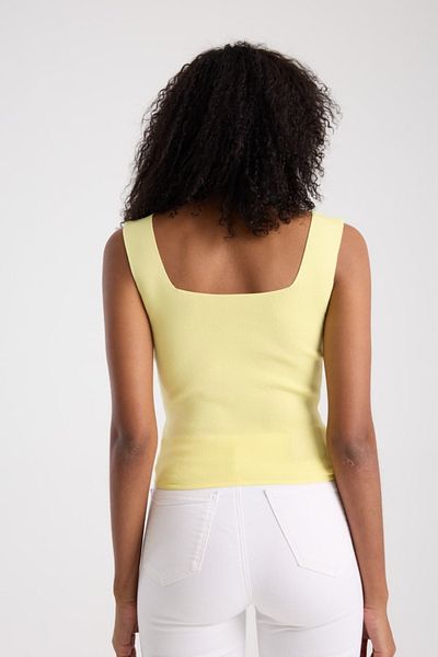 İLKCET MODA Square Neck Sleeveless Crop Women's Knitwear