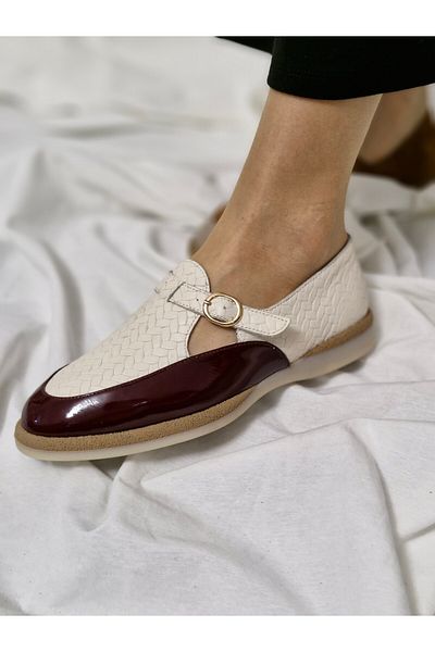 aayak&kabımofficial Genuine Leather New Season Elegance: Comfortable and Casual Women's Shoe Models