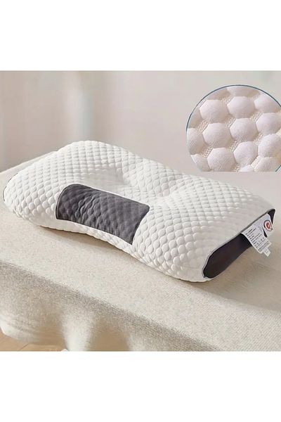 QuTek QUTEK®️ Adjustable Orthopedic Sleeping Pillow, with Zipper, for Neck and Cervical Support, 70x45cm
