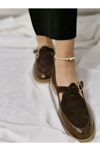 aayak&kabımofficial Genuine Leather New Season Elegance: Comfortable and Casual Women's Shoe Models
